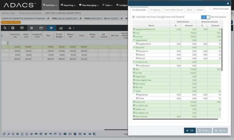 Production Schedules